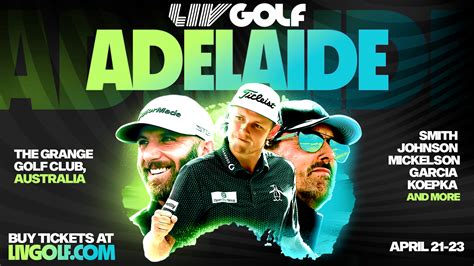 tickets to liv golf adelaide